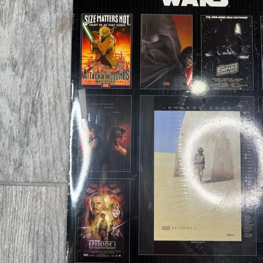 VTG 2006 Star Wars Movie Poster Wall Calendar Cedco Publishing NEW SEALED